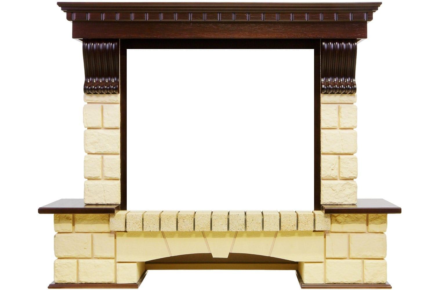 Портал из камня Dimplex Pierre Lux для Symphony 26" темный дуб/шампань