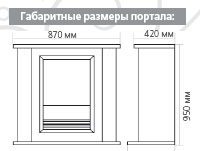 Габаритные размеры портала Valencia Premium